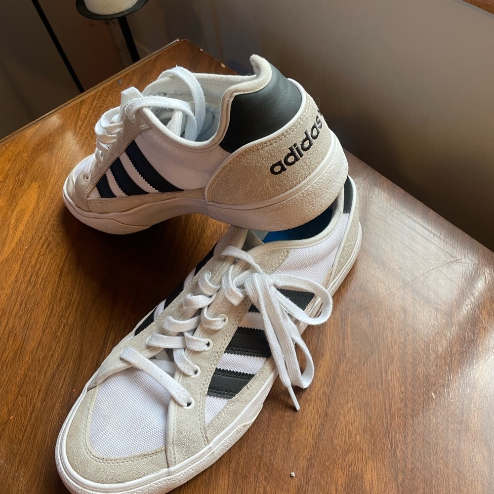 Adidas White and Black Classic Sneakers
